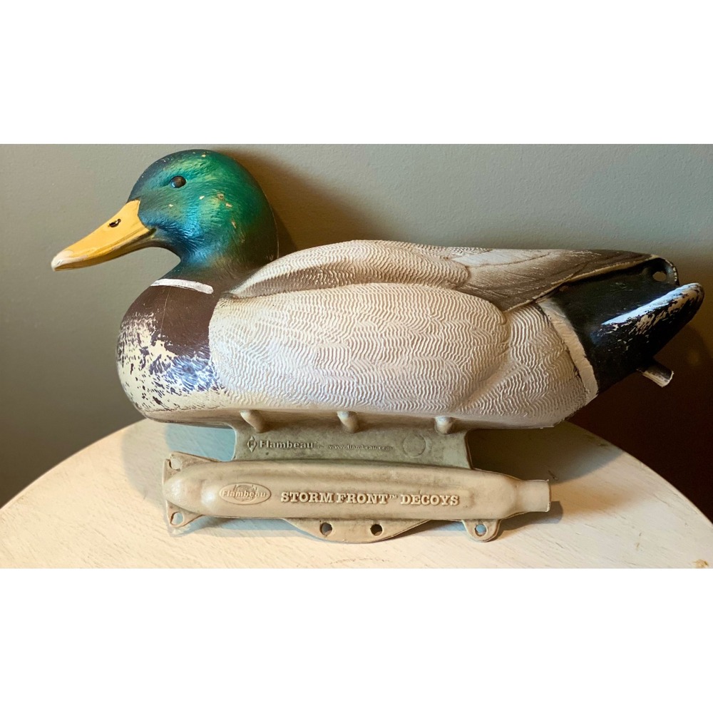 Flambeau Mallard Duck Decoy Storm Front Hunting‎ Decor Display